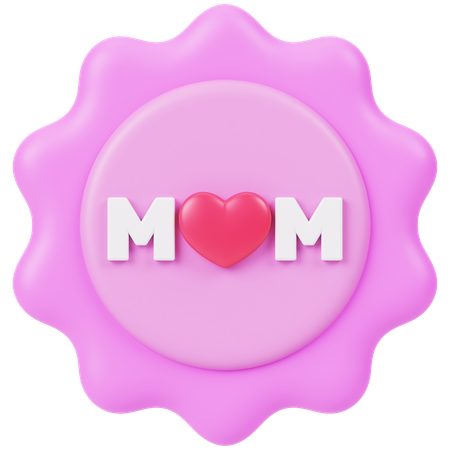 Mom Badge  3D Icon