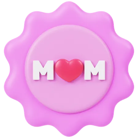 Mom Badge  3D Icon