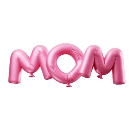 Mom Balloons  3D Icon