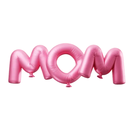 Mom Balloons  3D Icon