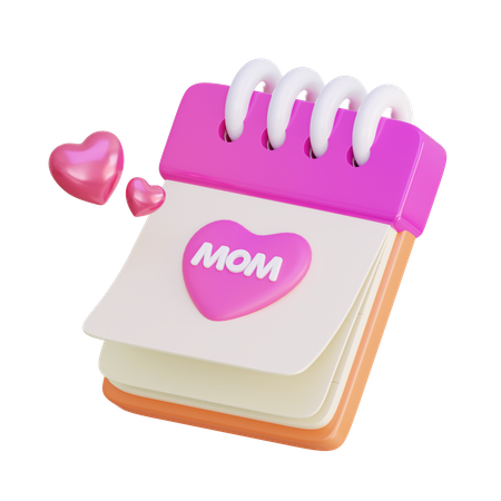 Mom Calendar  3D Icon