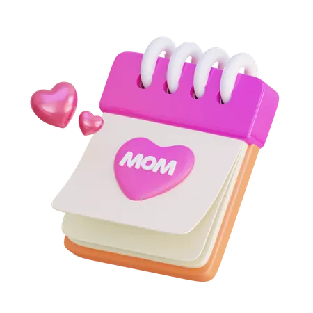 Mom Calendar  3D Icon