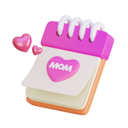 Mom Calendar  3D Icon