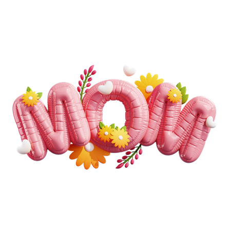 MOM FLOWER DECORATION  3D Icon
