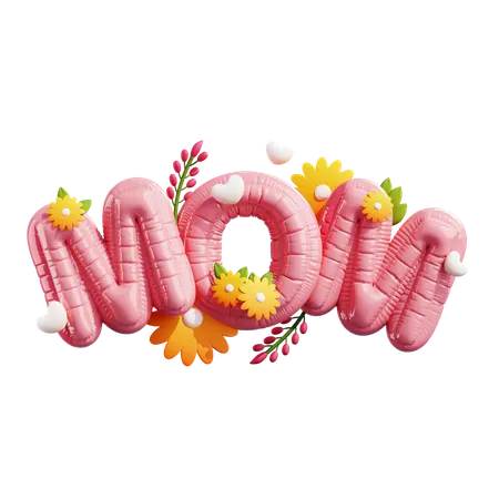 MOM FLOWER DECORATION  3D Icon