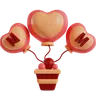 Mom heart-shaped balloons