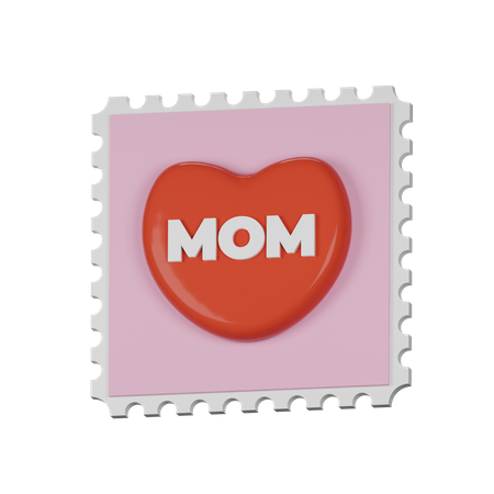 Mom Post Card 3D Icon