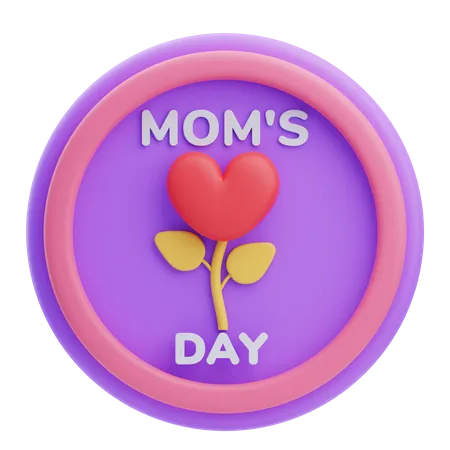 Moms Day Pin  3D Icon