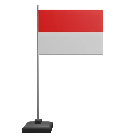 Monaco Flag  3D Icon