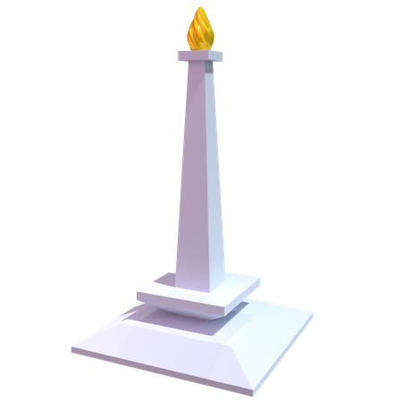 Monas tower  3D Icon