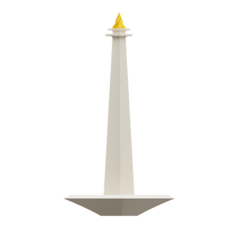 Yakarta Monas  3D Icon