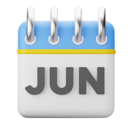 Monat Juni  3D Icon