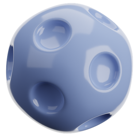 Mond abstrakte Form  3D Icon