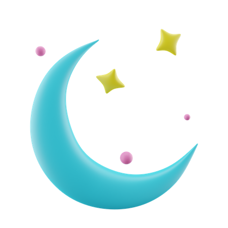 Mond funkelnd  3D Icon