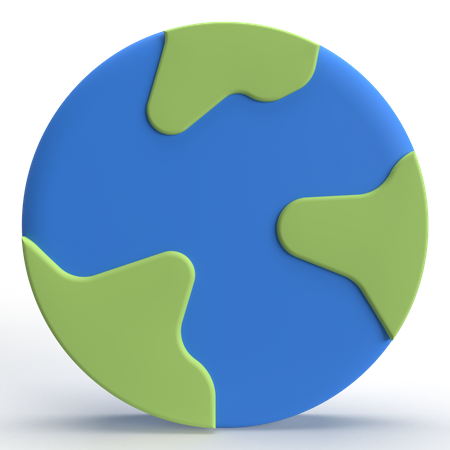 Monde  3D Icon