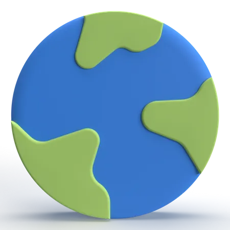 Monde  3D Icon