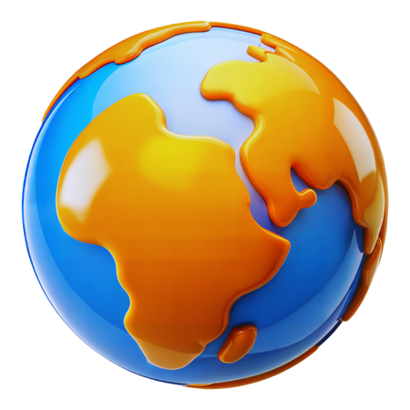 Globe terrestre  3D Icon