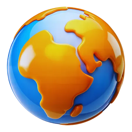 Globe terrestre  3D Icon