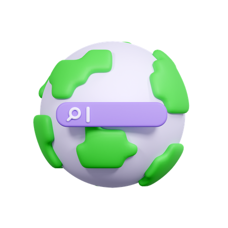 Internet mondial  3D Icon