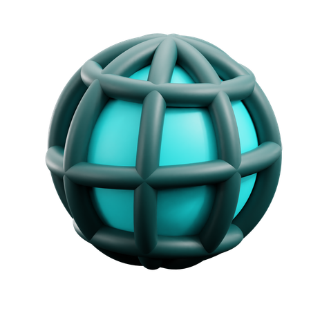 Monde virtuel  3D Icon