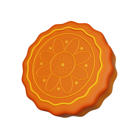 Mondkuchen  3D Icon