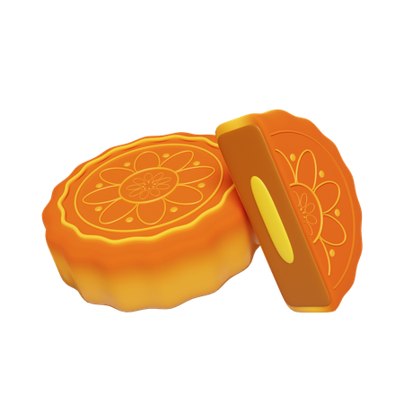 Mondkuchen  3D Icon