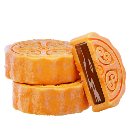 Mondkuchen  3D Icon