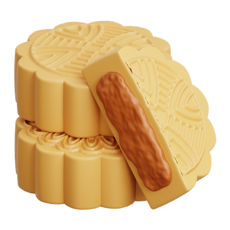 Mondkuchen  3D Icon