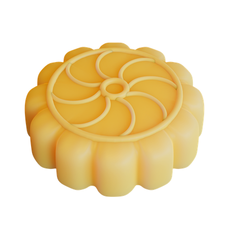 Mondkuchen  3D Icon