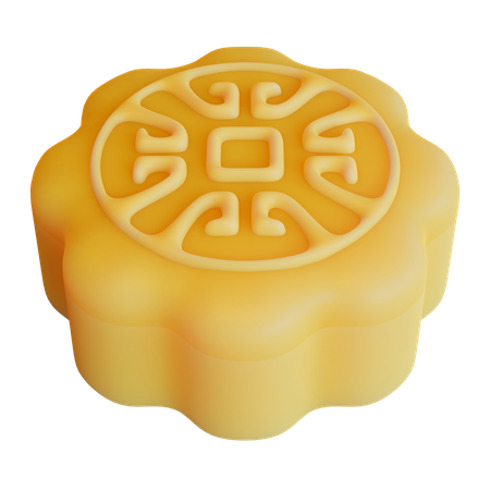 Mondkuchen  3D Icon