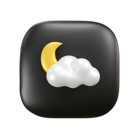 Mond licht wetter  3D Icon