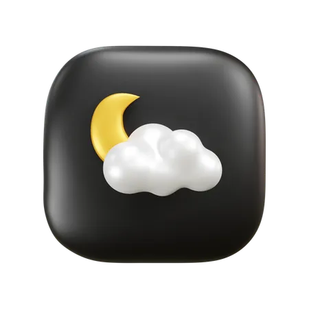 Mond licht wetter  3D Icon