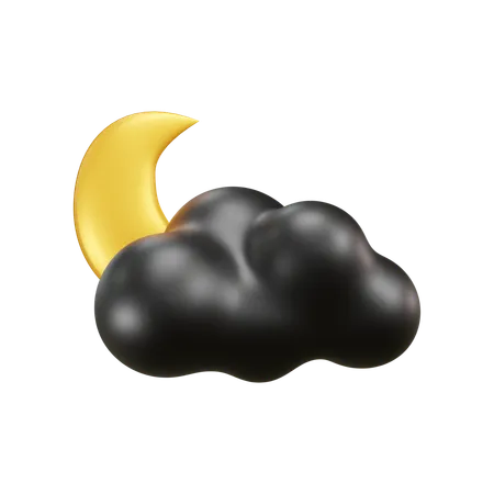 Mond licht wetter  3D Icon