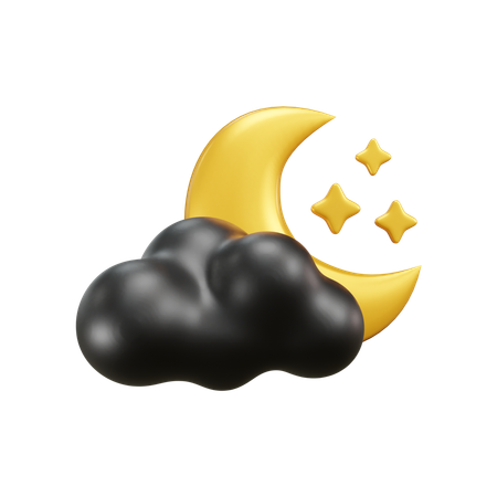 Mond licht wetter  3D Icon