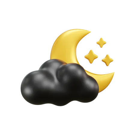 Mond licht wetter  3D Icon