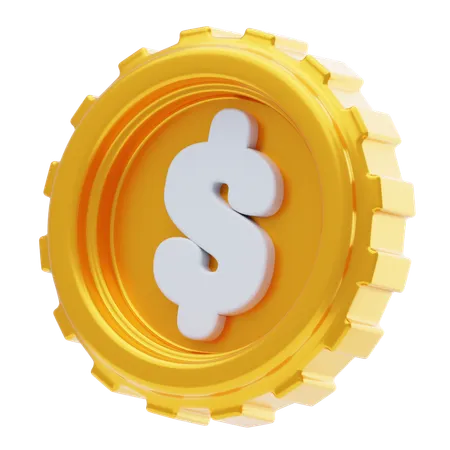 Moneda  3D Icon