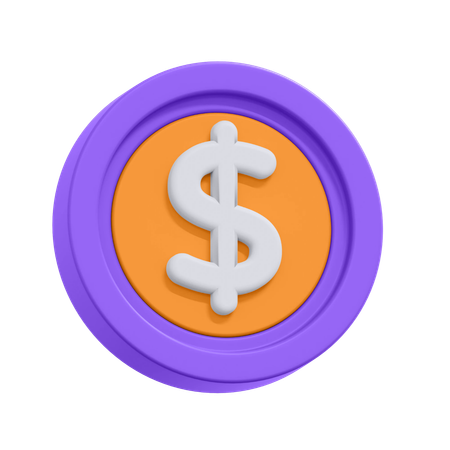 Moneda  3D Icon