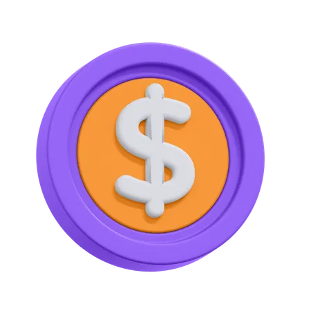 Moneda  3D Icon