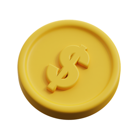 Moneda  3D Icon