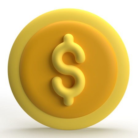 Moneda  3D Icon