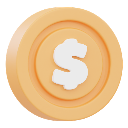 Moneda  3D Icon