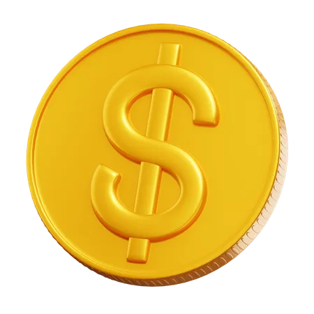 Moneda  3D Icon