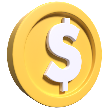 Moneda  3D Icon