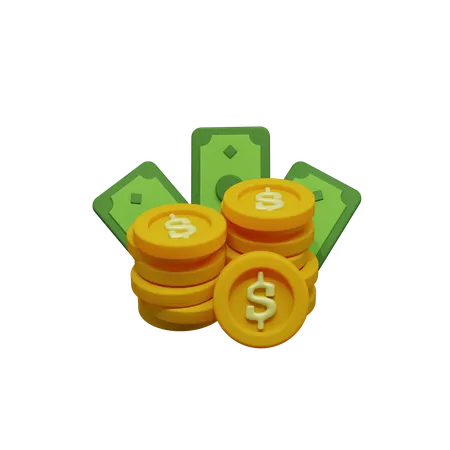 Moneda  3D Icon