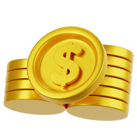 Moneda  3D Icon