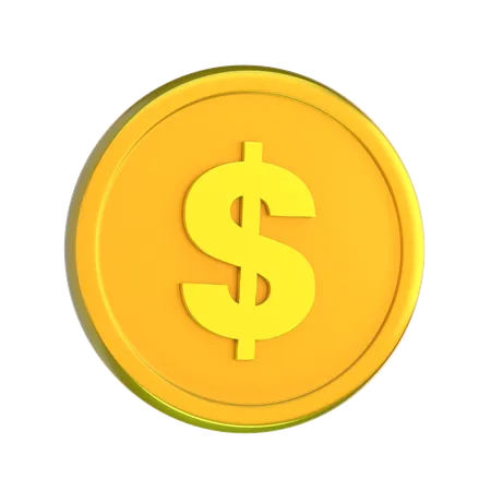 Moneda  3D Icon