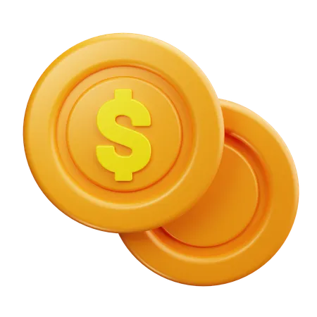 Moneda  3D Icon