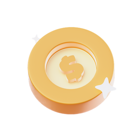 Moneda  3D Icon