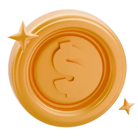 Moneda  3D Icon