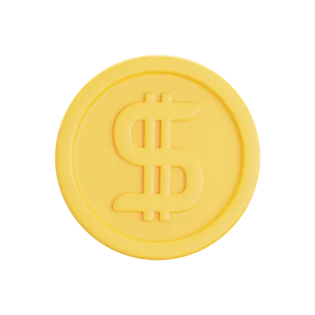 Moneda  3D Icon